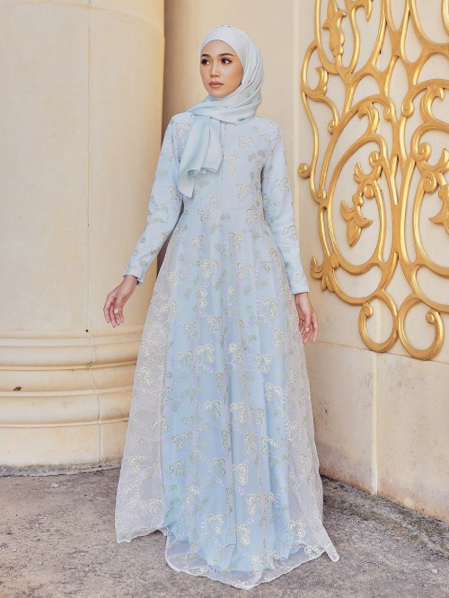 ATIARA DRESS - BABY BLUE