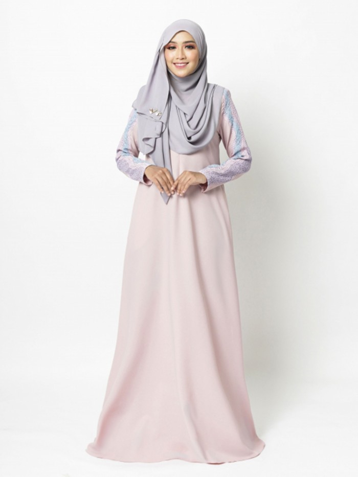 ADERINNA JUBAH - DUSTY PINK