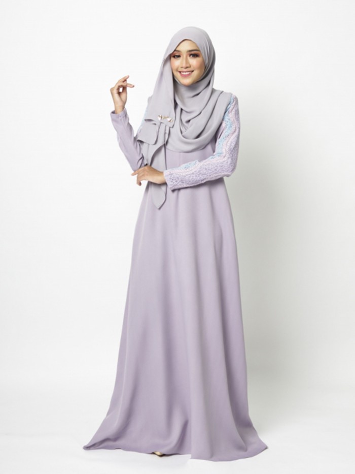 ADERINNA JUBAH - LAVENDER PURPLE