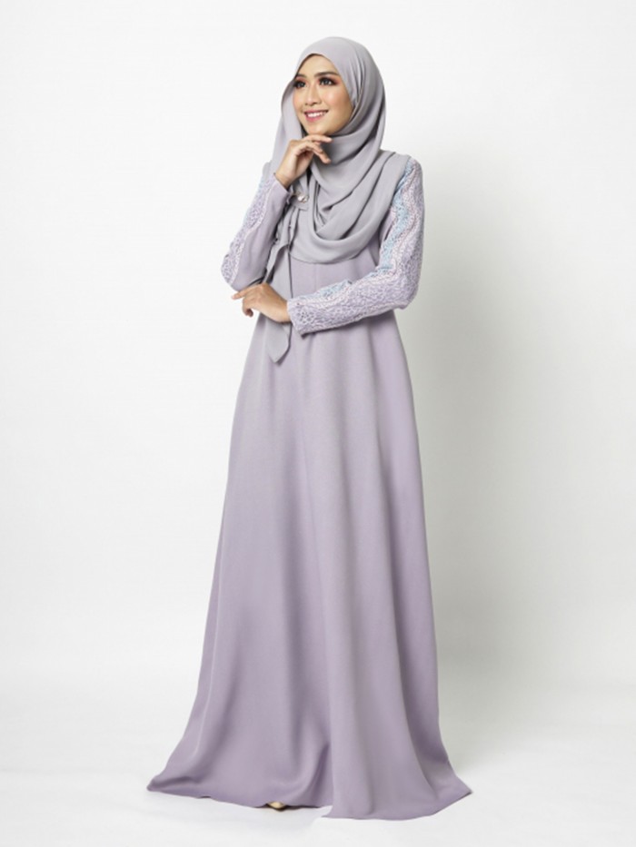 ADERINNA JUBAH - LAVENDER PURPLE