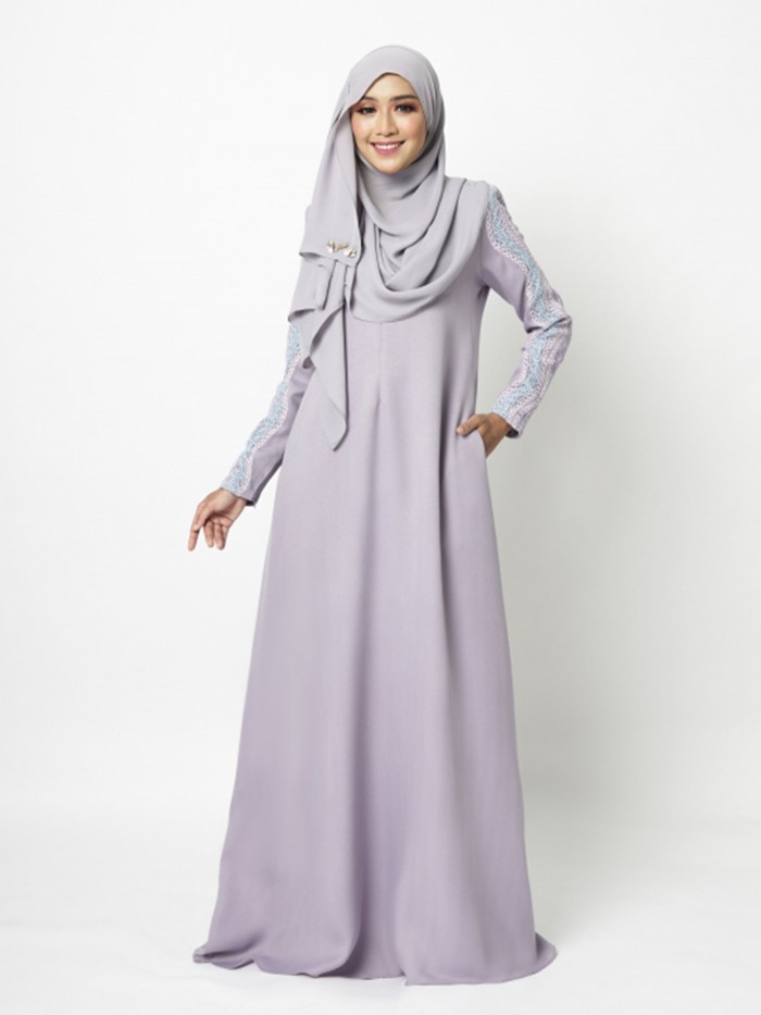 ADERINNA JUBAH - LAVENDER PURPLE