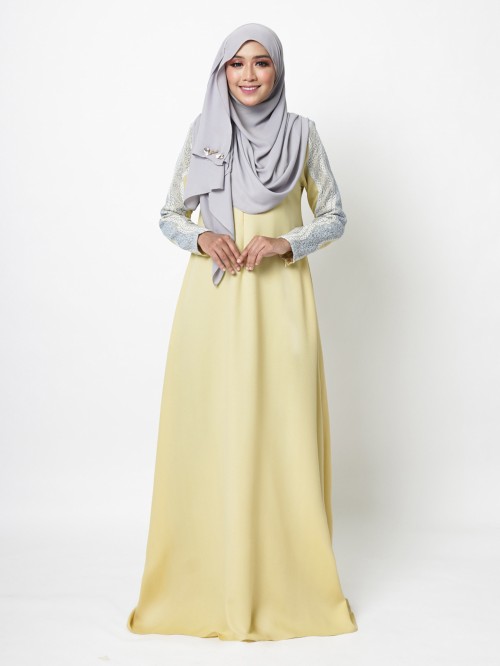 ADERINNA JUBAH - YELLOW MELLOW