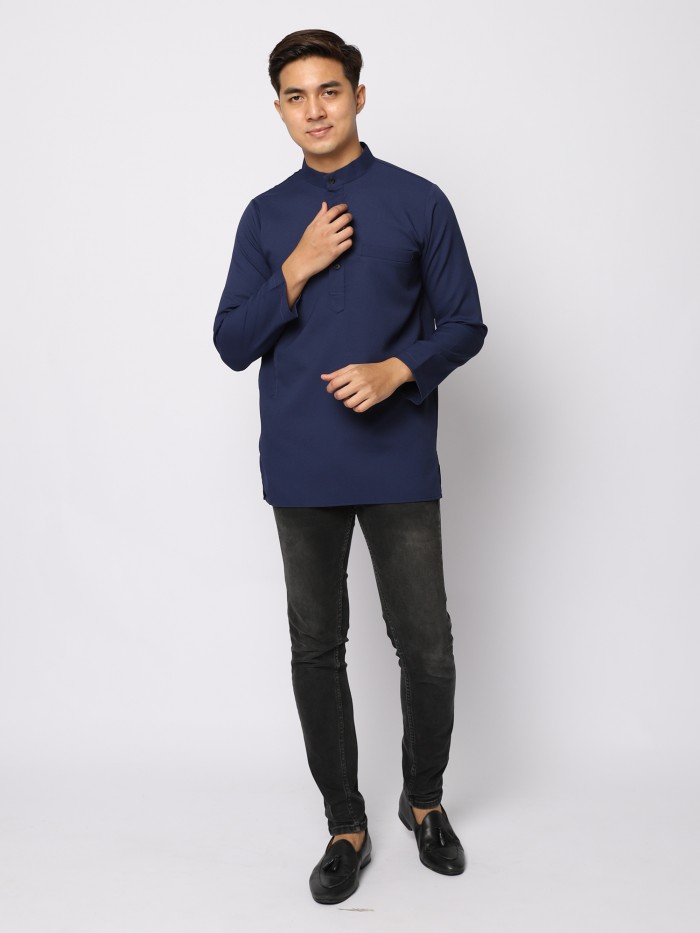 ADRIAN KURTA - NAVY BLUE