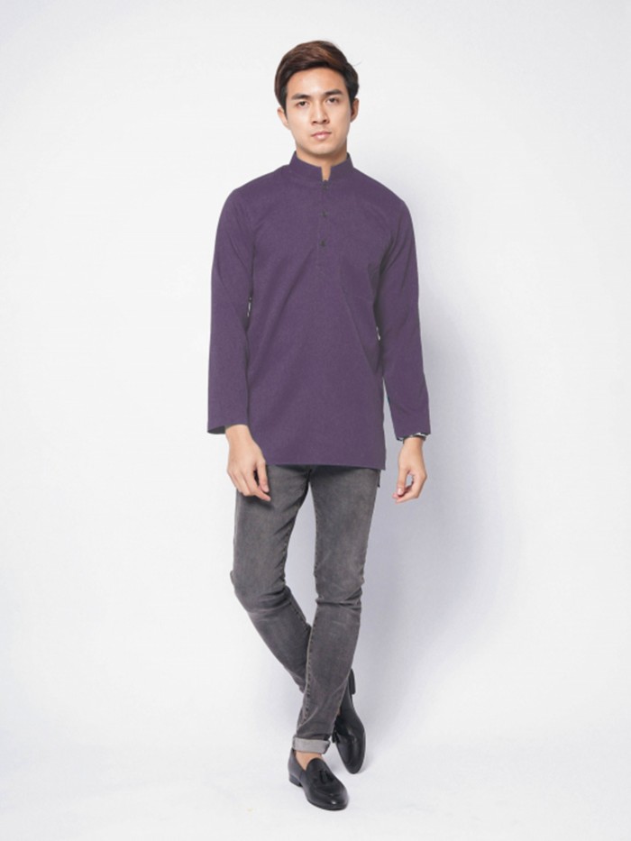 ARMANI BUTTON - DARK PURPLE