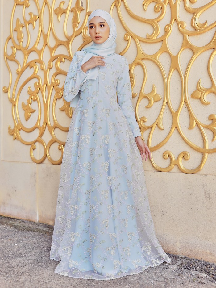 ATIARA DRESS - BABY BLUE