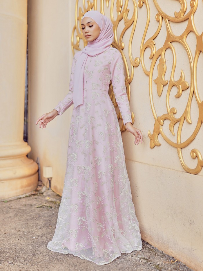 ATIARA DRESS - DUSTY PINK