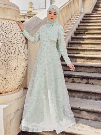 ATIARA DRESS - MINT GREEN