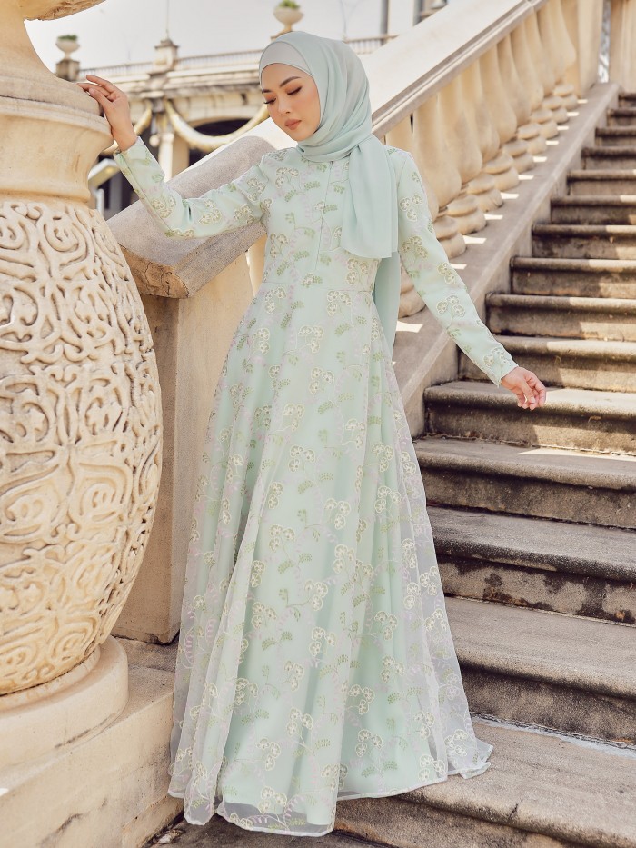 ATIARA DRESS - MINT GREEN