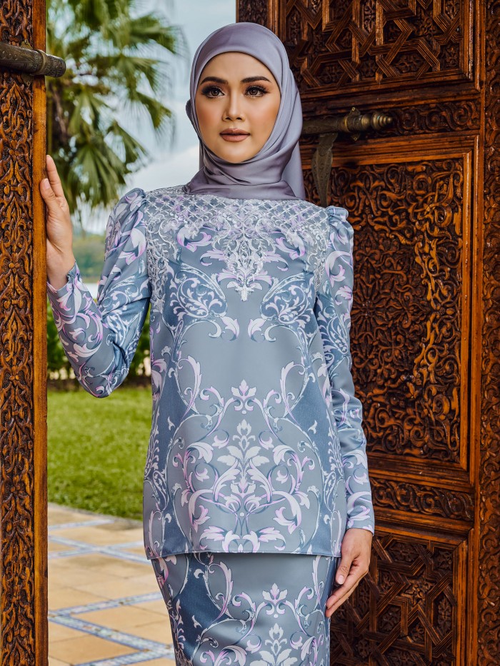 BALQISA KURUNG - GREY