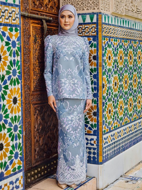 BALQISA KURUNG - GREY