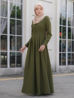 DAHLIA DRESS - DARK OLIVE