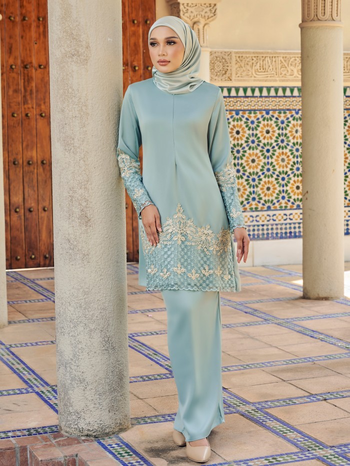 DEELIA KURUNG - PALE AQUA