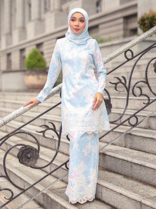 DEEYANA KURUNG - BLUE PINK