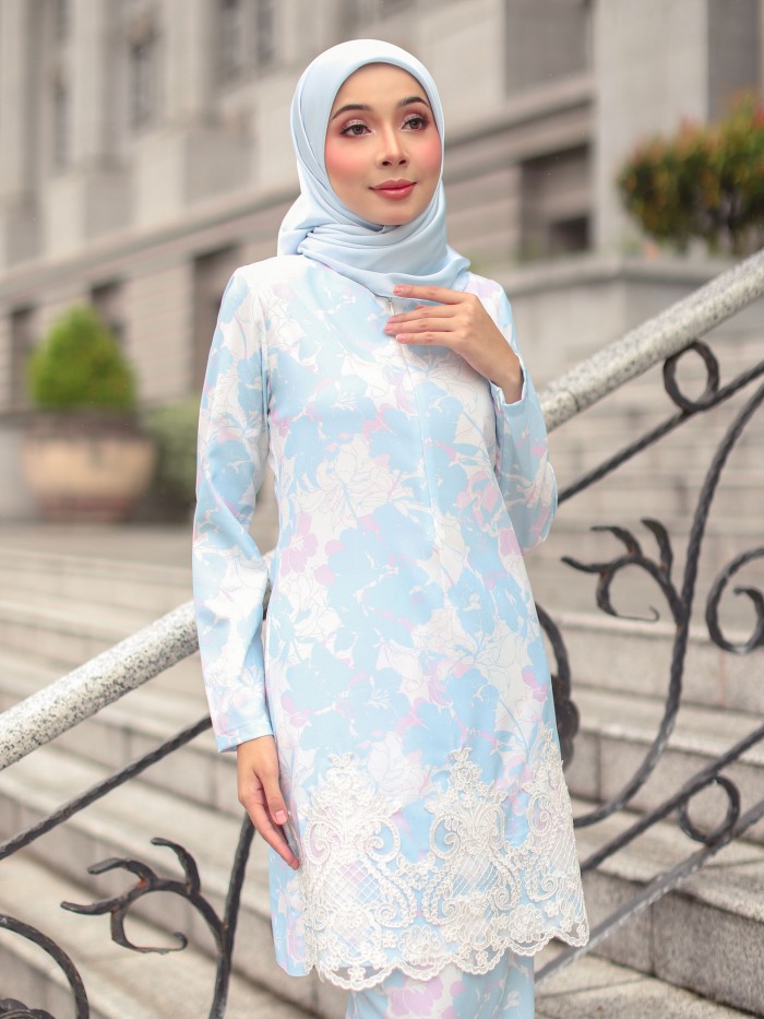 DEEYANA KURUNG - BLUE PINK