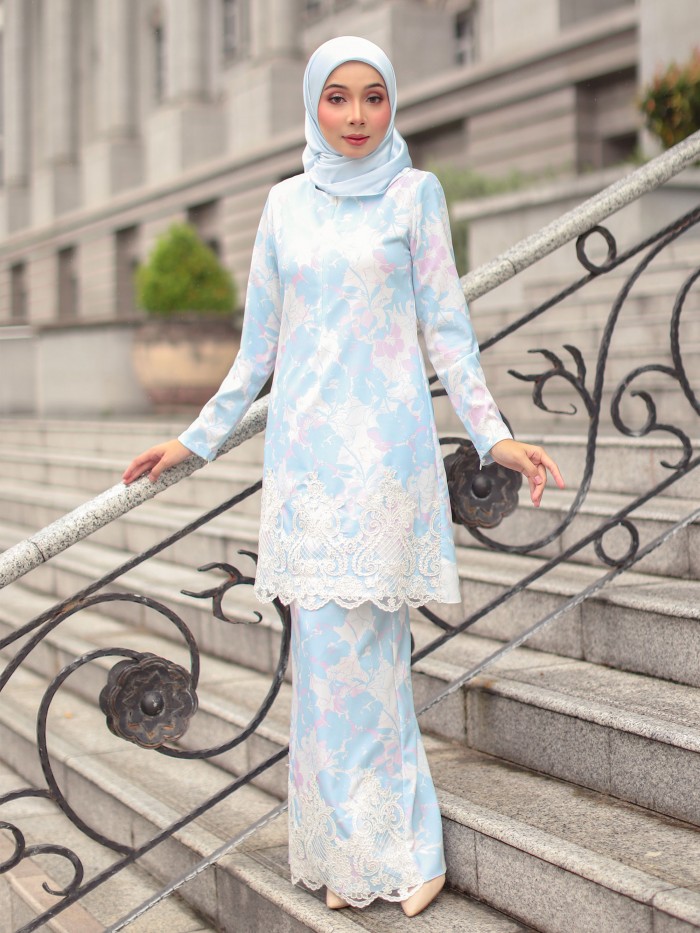 DEEYANA KURUNG - BLUE PINK