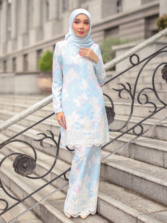 DEEYANA KURUNG - BLUE PINK