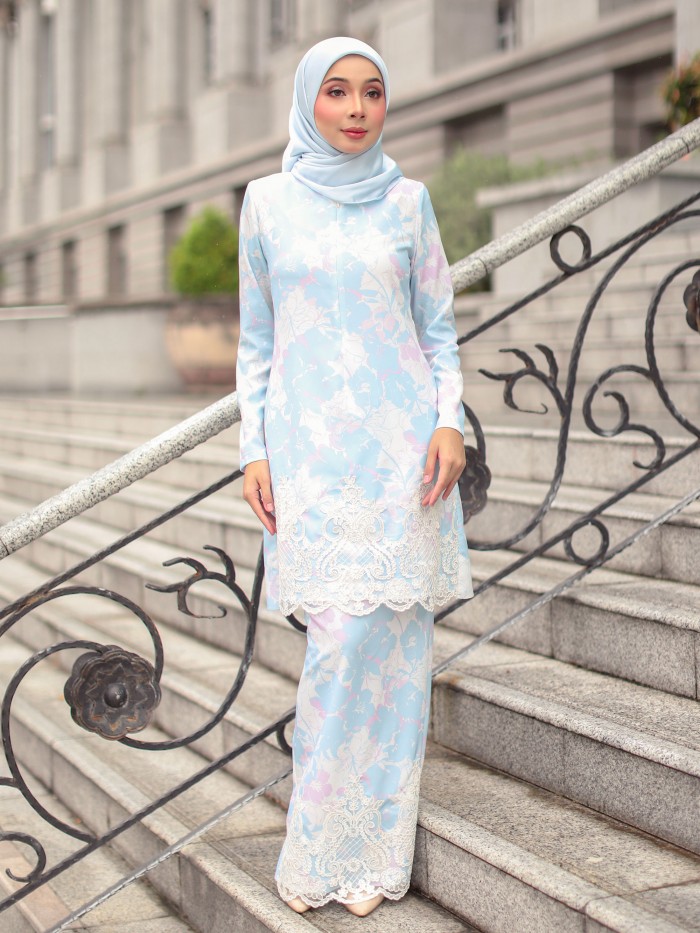 DEEYANA KURUNG - BLUE PINK