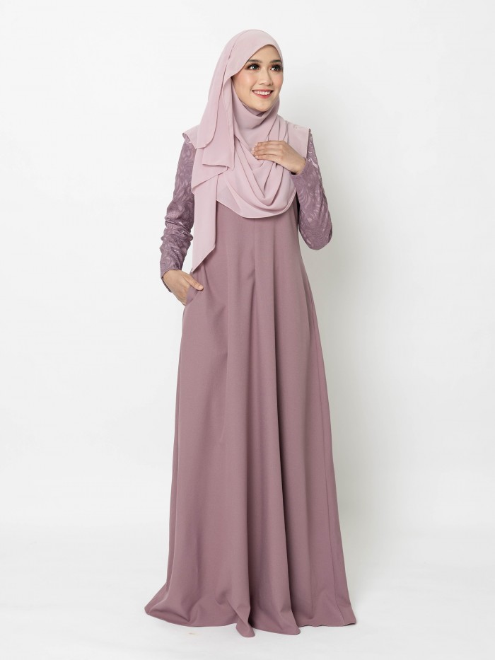 ERIMAAN JUBAH - DUSTY PURPLE