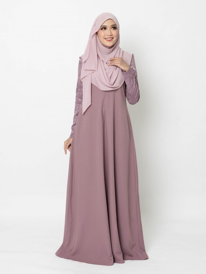 ERIMAAN JUBAH - DUSTY PURPLE