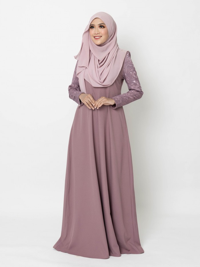 ERIMAAN JUBAH - DUSTY PURPLE