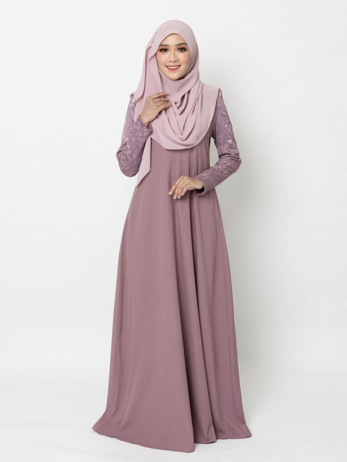 ERIMAAN JUBAH - DUSTY PURPLE