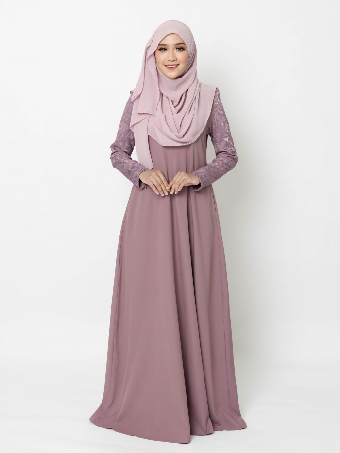 ERIMAAN JUBAH - DUSTY PURPLE