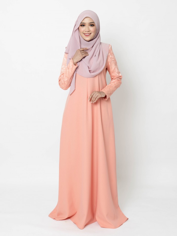 ERIMAAN JUBAH - ORANGE PEACH