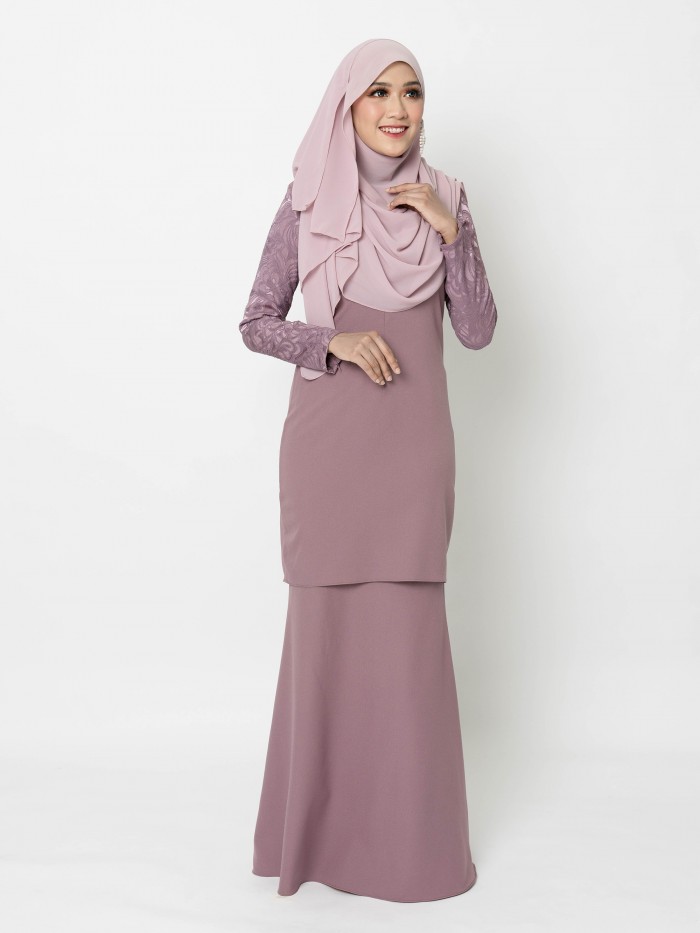 ERIMAAN KURUNG - DUSTY PURPLE