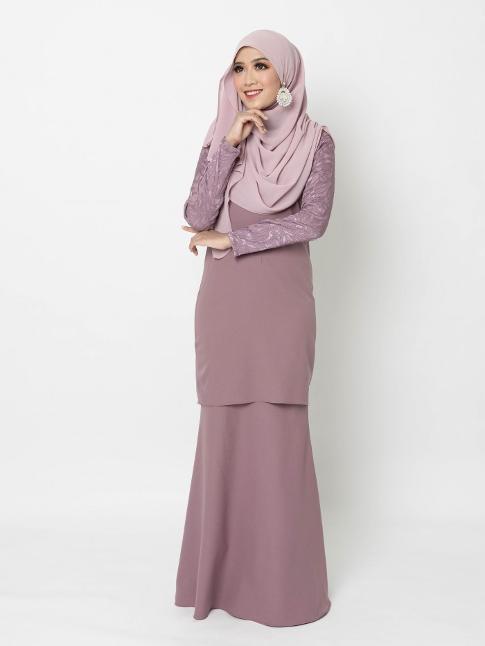 ERIMAAN KURUNG - DUSTY PURPLE