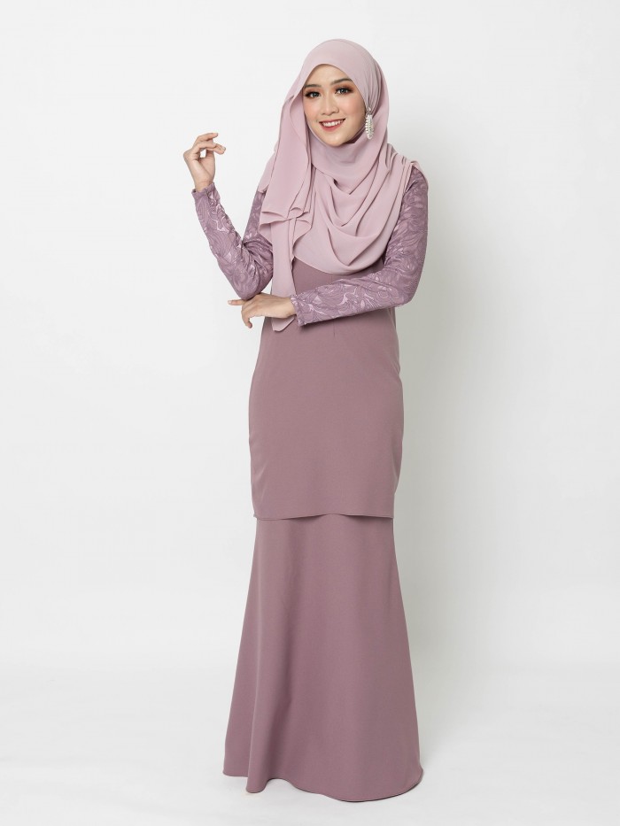 ERIMAAN KURUNG - DUSTY PURPLE