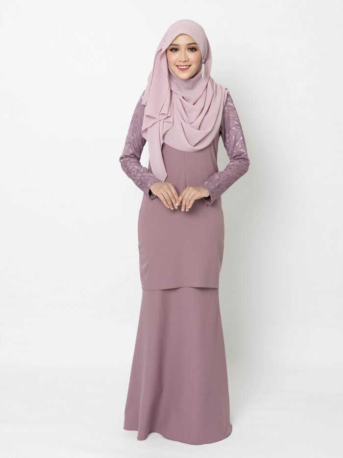 ERIMAAN KURUNG - DUSTY PURPLE