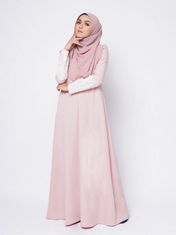 ESRINNA  JUBAH - DUSTY PINK