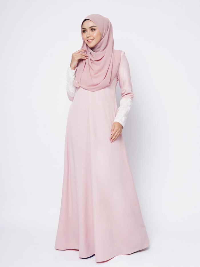 ESRINNA  JUBAH - DUSTY PINK