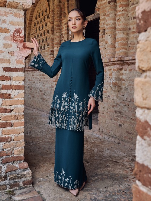 WARDANI KURUNG - TEAL BLUE