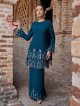 WARDANI KURUNG - DARK TEAL BLUE