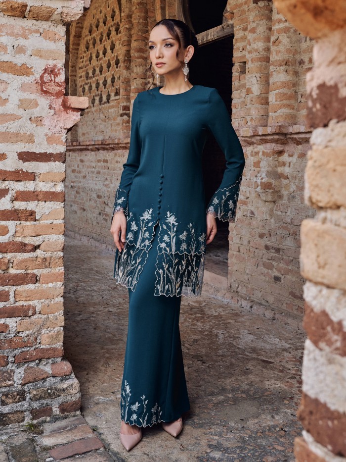 WARDANI KURUNG - TEAL BLUE