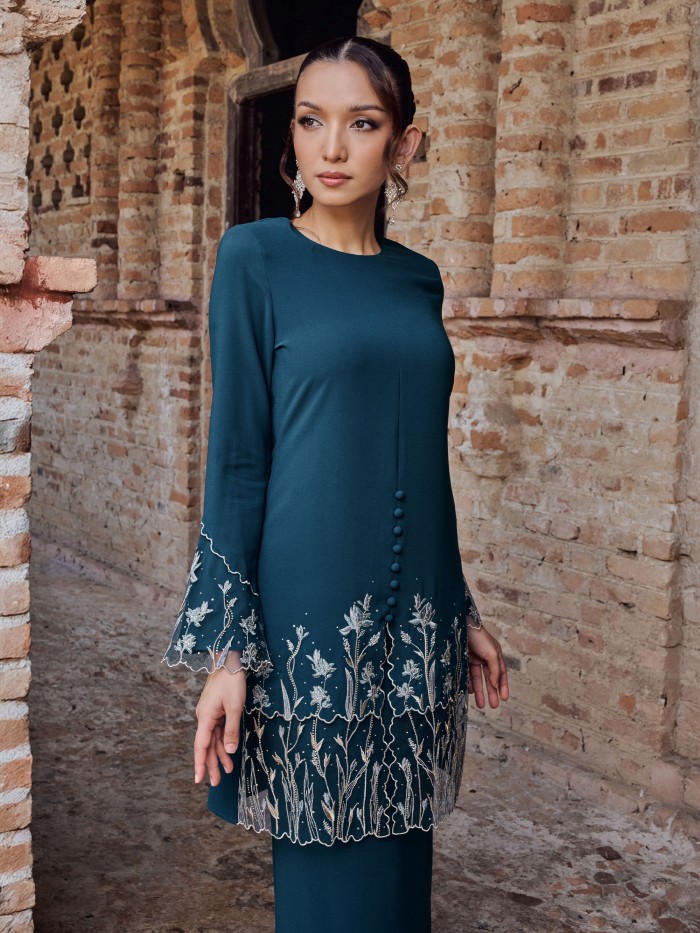 WARDANI KURUNG - TEAL BLUE