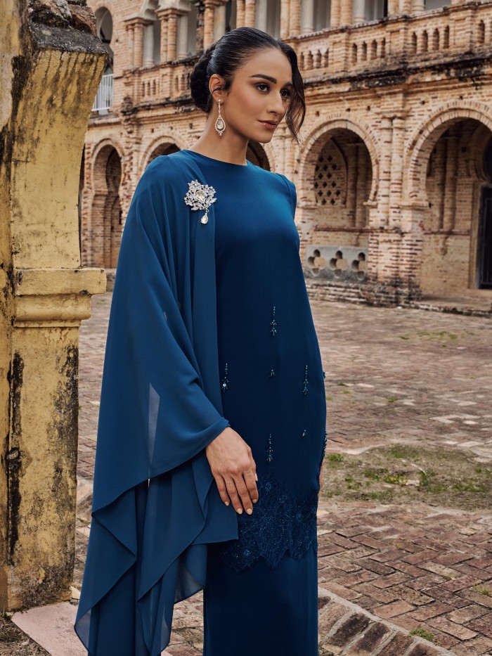 CHALIA KURUNG - TEAL BLUE