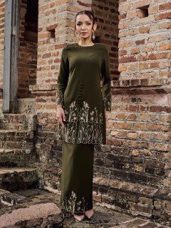 WARDANI KURUNG - DARK OLIVE