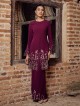 WARDANI KURUNG - BURGUNDY