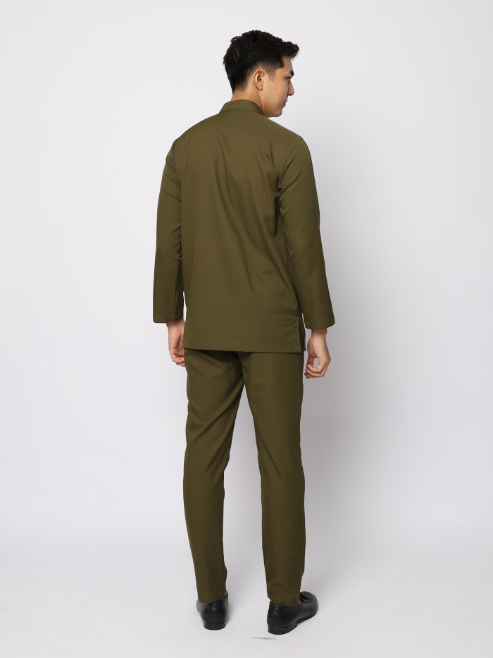 BAJU MELAYU JZ - DARK OLIVE