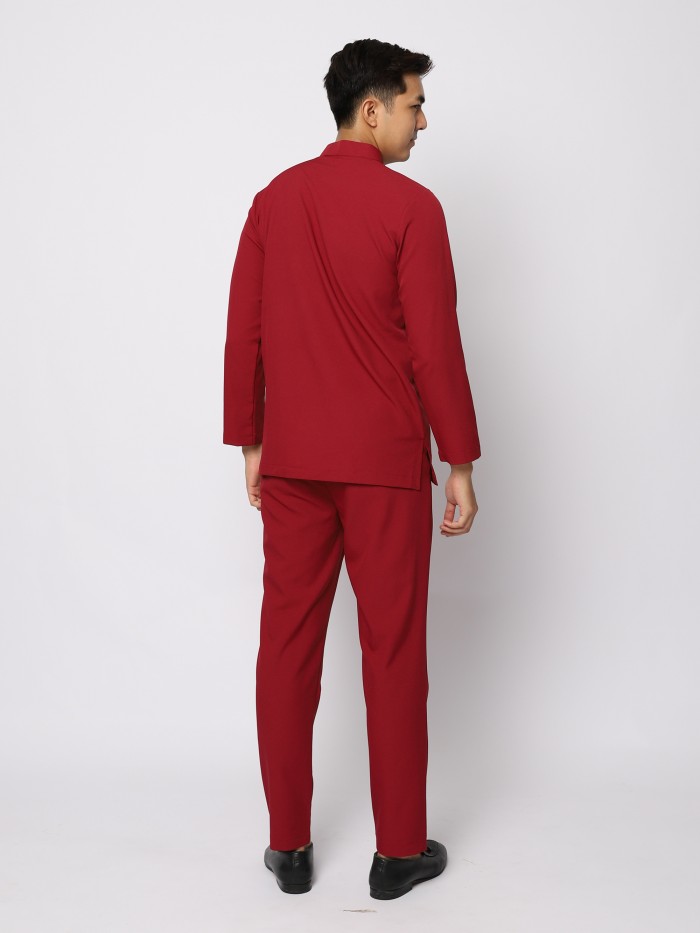 BAJU MELAYU JZ - MAROON