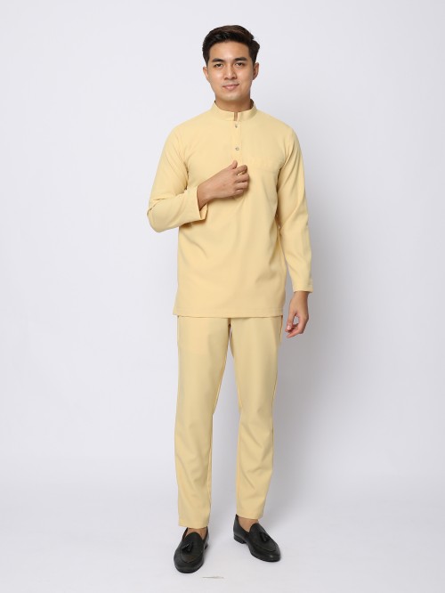 BAJU MELAYU JZ - YELLOW MELLOW