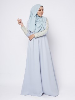 MIRAA JUBAH - SILVER GREY