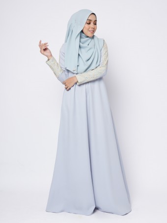 MIRAA JUBAH - SILVER GREY