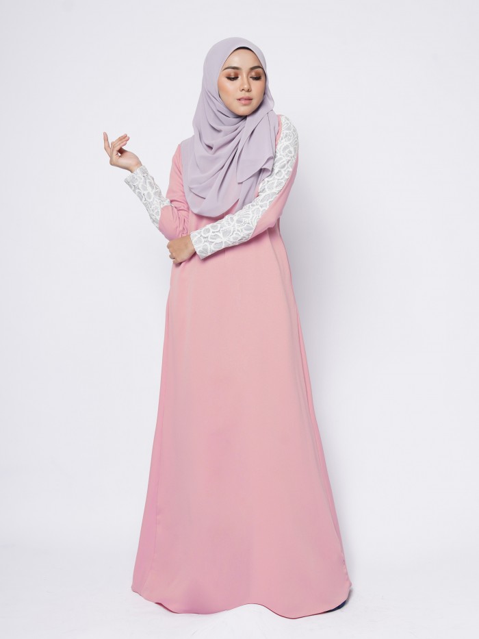 MIRAA JUBAH - SALMON PINK