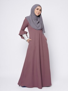 RAFINNA JUBAH - DARK MAUVE