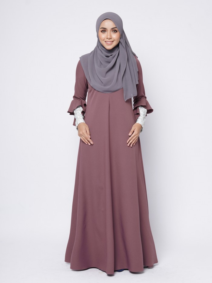 RAFINNA JUBAH - DARK MAUVE