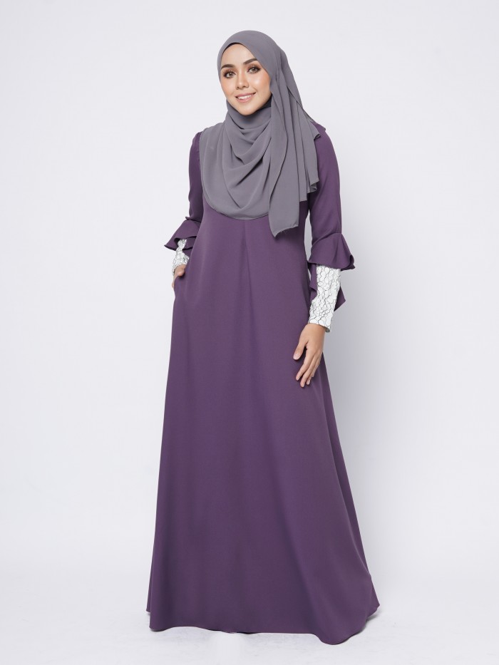 RAFINNA JUBAH - DARK PURPLE