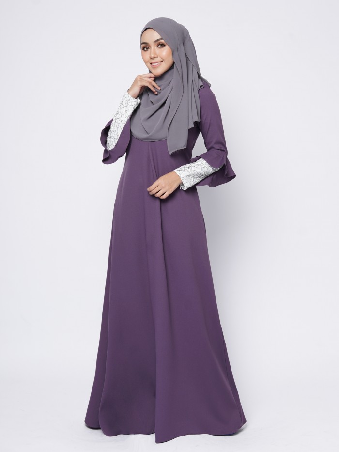 RAFINNA JUBAH - DARK PURPLE